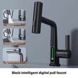 Tutto-rame multifunzionale moderno mobile bagno Display digitale per uso domestico <span class=keywords><strong>rubinetto</strong></span> per acqua calda fredda tamburo in ottone materiale - Product Image 3