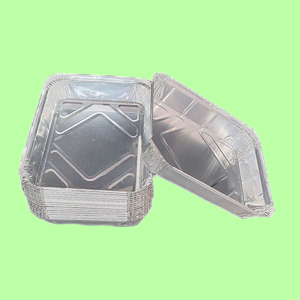 Olla de papel de aluminio desechable con tapas para pasteles y panes <span class=keywords><strong>caseros</strong></span> Concepto de fiambrera - Product Image 1