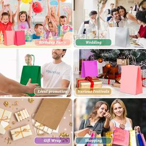 Bolsa de Papel Kraft Personalizada, Biodegradable, de Bajo Precio, para Panadería, Cafetería, Promociones, Uso Comercial, Resistente y de Primera Calidad - Product Image 6