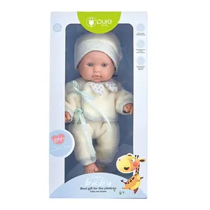 Fabriek Originele Ontwerp 10 Inch Leuke Siliconen Vinyl Pasgeboren Baby Pop Met Trui