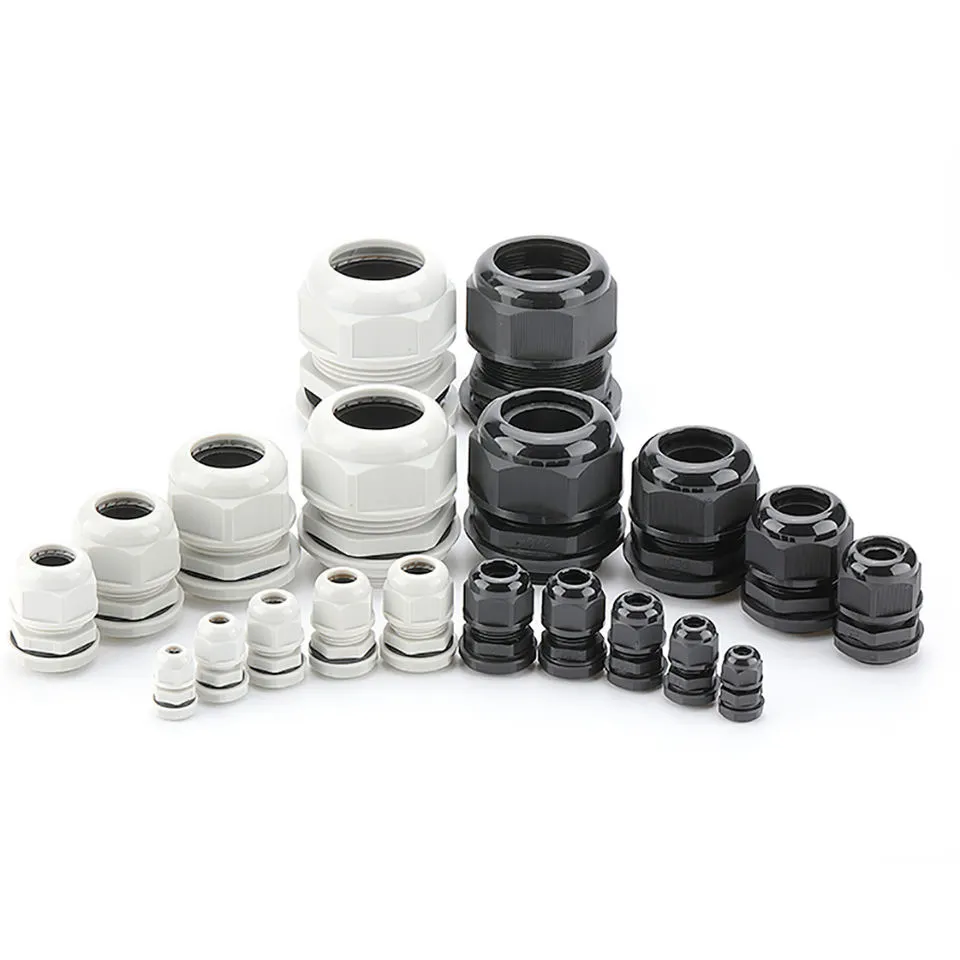 Hot Selling IP68 White M25 Double End Nylon IP68 waterproof cable glands connector for sales large new stock all size