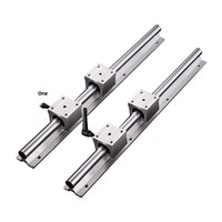 Rail de guidage linéaire verrouillable SBR10-30 pour scie à table de menuiserie, avec poignée, support en acier au carbone et curseur à axe lisse cylindrique