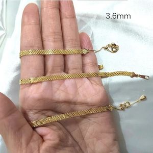 Xinfly Custom Au750 18K Yellow <b>Gold</b> Necklace Bracelet <b>Set</b> Classic Style Pure 18K <b>Gold</b> Wedding and Party - Product Image 2