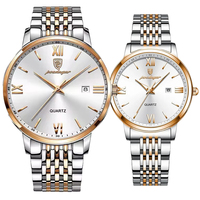 Montres de couple POEDAGAR 826+716, design minimaliste, acier inoxydable haut de gamme, quartz, MOQ 1 paire, montres de luxe pour affaires, Reloj.