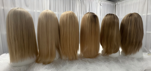 <span class=keywords><strong>Perruque</strong></span> en Soie de Qualité Supérieure, Cheveux Humains Alignés dans le Sens des Cuticules, Respirante, Entièrement Nouée à la Main, avec Dentelle Frontale en Silicone et Dessus en Soie pour <span class=keywords><strong>Femme</strong></span> - Product Image 6