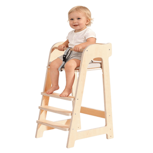 Chaises hautes en bois réglables en hauteur, tabourets de toilette pour bébés, pour la crèche, la salle à manger, l'étude, le restaurant - Product Image 1