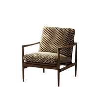 GEDO Wabi-Sabi Retro Home Furniture Vintage Single Sofa Chair for Living Room Balcon ou Homestay for Leisure Fauteuil