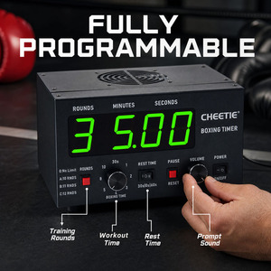 Minuteur de <span class=keywords><strong>boxe</strong></span> professionnel pour salle de sport, affichage LED, intervalle réglable 30S-10min, temps de repos 0/30/60S, volume réglable, CP20A - Product Image 3