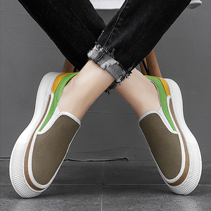 Chaussures en toile respirantes pour hommes, style décontracté, semelle épaisse, tendance, à enfiler, pour l'été - Product Image 6