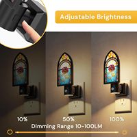 Veilleuse LED ZHILAI moderne mini, blanc chaud 3000K, à brancher, avec capteur crépusculaire, intensité variable, pour décoration de chambre