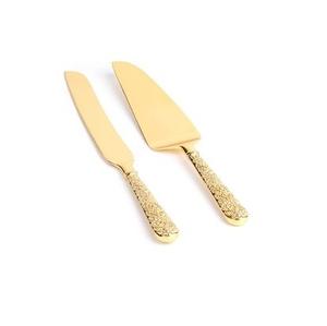 Serveur de gâteau en métal fait à la main de luxe avec poignée en résine dans un nouveau style plaqué or au prix de gros dans un nouveau look - Product Image 2