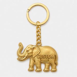 Llaveros 3D Miniatura Personalizados al por Mayor, Chapados en Oro, con Animales Esculpidos, para Promoción de Zoológicos, Recuerdo, Soporte para Llaves - Product Image 3