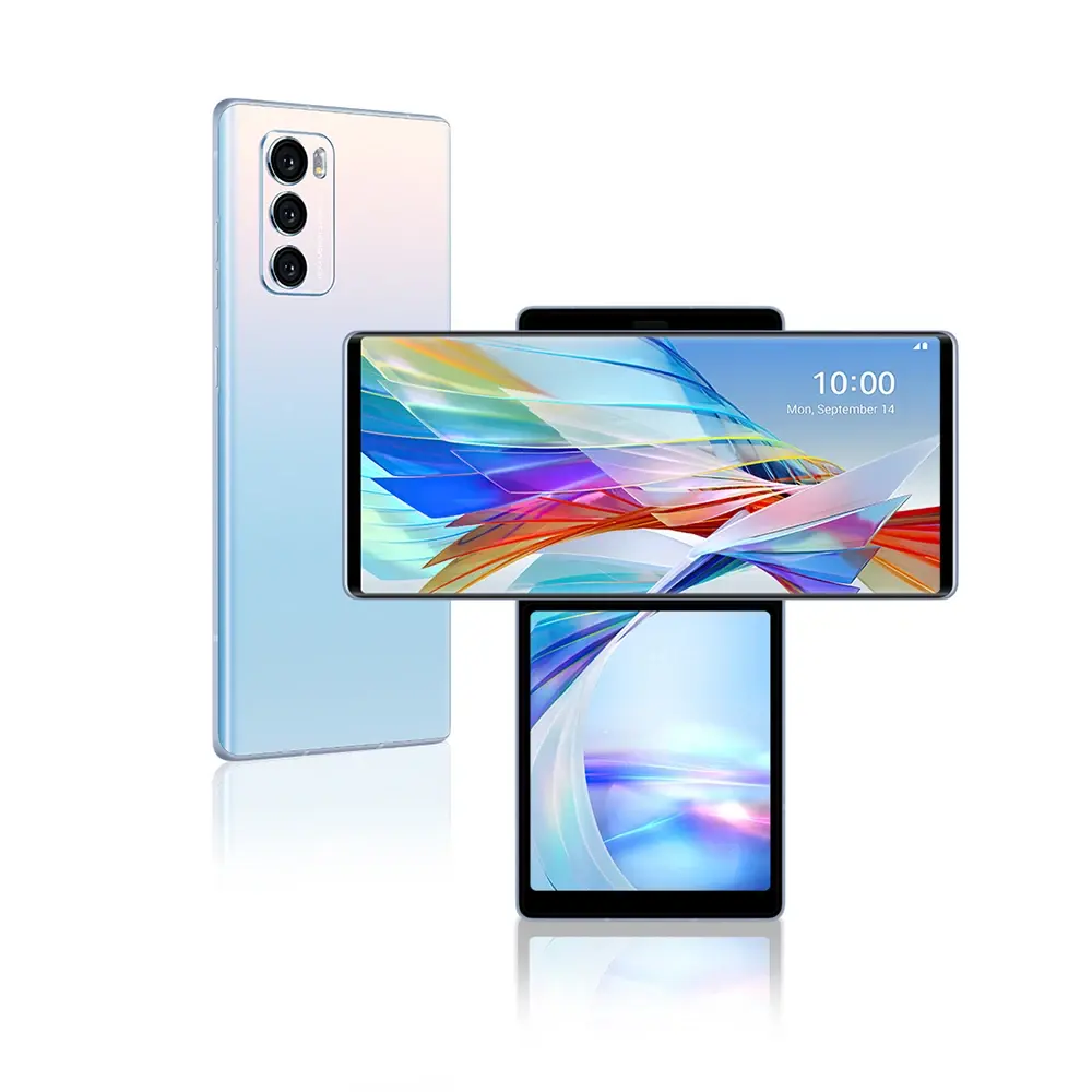 Оптовая продажа, 99%, новые оригинальные Подержанные телефоны для LG Wing 5G, оригинальные телефоны для LG WING LMF100N 5G мобильный телефон