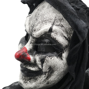 Chất Lượng Cao Đầy Đủ Đầu Sọ Joker Mặt Nạ Máu Halloween Đảng Đáng Sợ Di Chuyển Miệng Prop Nhựa Lụa Mặt Bìa Cho Kinh Dị Đêm - Product Image 4