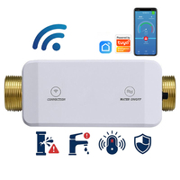 Système de gestion intelligente de l'eau Tuya WiFi AI, vanne principale à commande à distance par application avec kit de détection de fuite d'eau CE ROSH NSF FCC UPC