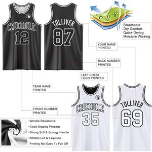 Camisetas de Baloncesto Reversibles Personalizadas, Camisetas sin Mangas con Nombre y Número Impresos Personalizados para Hombres y Jóvenes, Uniformes de Práctica en Blanco para Equipos, Tallas XS-XL - Product Image 4