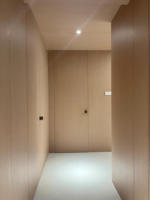 Panel de Pared WPC con Acabado de Madera Resistente a los Arañazos, Panel de Pared de Cristal de Carbono para Proyectos de Decoración de Hoteles, Apartamentos y Oficinas