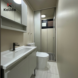 20ft 40ft Funktionales, exzellentes, solides, verzinktes, tragbares, mobiles, vorgefertigtes, ausklappbares Containerhaus mit zwei Flügeln - Product Image 5