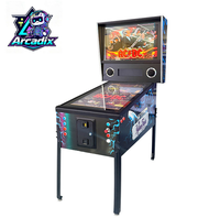 Arcadix Machine de flipper virtuel à monnayeur 32 pouces 4K pleine taille à 3 écrans, modèle arcade Flipper, à vendre en gros