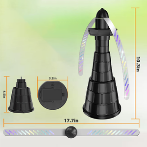 Xách Tay Bay Người Hâm Mộ 4-Gói Cho Ngoài Trời 3 Chiều Cao Có Thể Điều Chỉnh Bảng Ngọn Hương Thơm Khay Holographic Vỉ Đập Cho Những Chuyến Dã ngoại BBQ Cắm Trại - Product Image 5