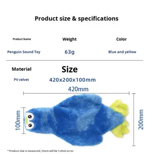 Sınır Ötesi Çok Satan Peluş Köpek Sesli Oyuncak Evcil Hayvan Stres Giderici Enerji Tüketen İnteraktif Eğitici Her Mevsim - Product Image 4