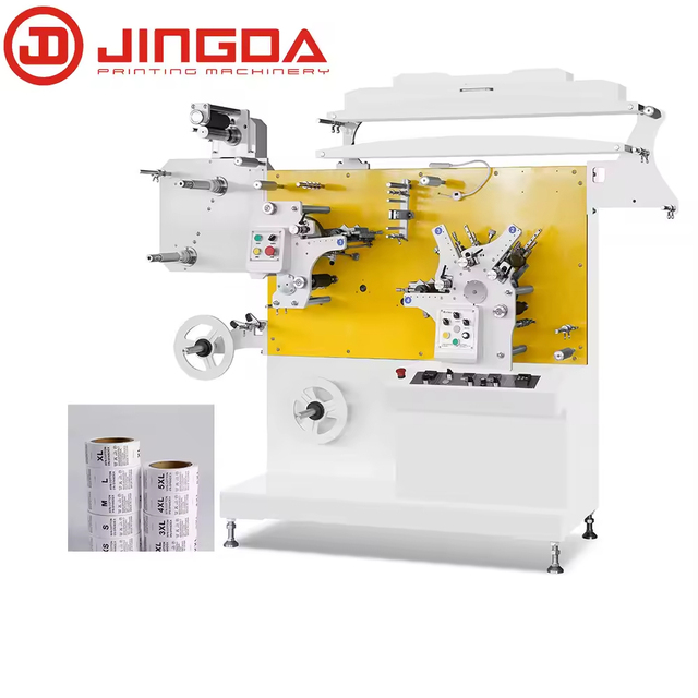 Automatic Printer Flexo Fabric Satin Ribbon Clothing Wash Care Label Printing Machine