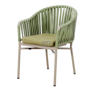 Mobilier d'extérieur pour café et restaurant, chaises de <span class=keywords><strong>terrasse</strong></span>, ensemble de jardin en corde tissée, chaise en <span class=keywords><strong>osier</strong></span> pour restaurant, <span class=keywords><strong>fauteuil</strong></span> empilable - Product Image 2