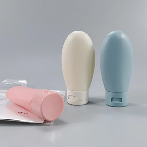 Botellas de viaje con tapa abatible para champú, loción, jabón, sin BPA, 2 oz - Product Image 4