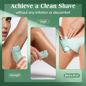 Rasoio Elettrico Impermeabile per la Depilazione Personale, con Lame in Plastica, Indolore, per Zona Bikini e Inguine, Epilatore USB per Uomini e Donne - Product Image 5