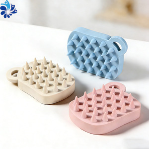 Cepillo de Silicona para Champú, Herramienta de Masaje para el Cuero Cabelludo, Doble Uso, Estilizador de Cabello, Relajante - Product Image 3