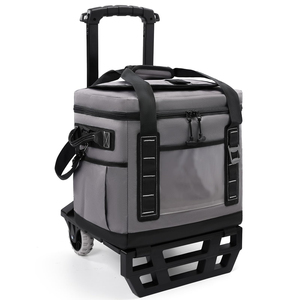Leakproof Travel Rolling Cooler Bag Large Lunch Bag Portable Collapsible Beach <b>Ice</b> <b>Chest</b> Camping Soft Insulated Cooler Bag - Product Image 1
