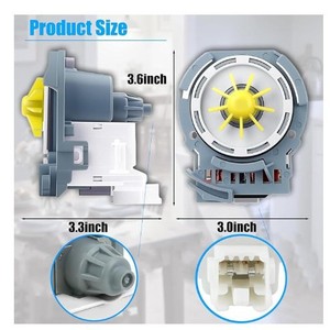 Pompe de vidange pour lave-vaisselle Stol W10876537 120Vac 60Hz 3.5W Remplacement pour W10724439 AP6004843 - Product Image 2