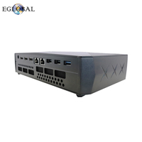 Mini PC industriel sans ventilateur In-tel J1900C, 2 ports COM, prise en charge DDR4 32 Go, SSD/HDD, Win11, Linux OS