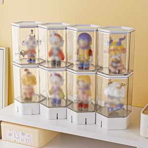 Boîte de rangement et de présentation pour figurines, vitrine transparente anti-poussière, boîte organisatrice pour jouets d'enfants, poupées et figurines d'<span class=keywords><strong>action</strong></span> - Product Image 4