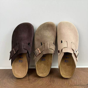 Colección de <span class=keywords><strong>Zuecos</strong></span> y Mules Birkenstocks <span class=keywords><strong>Boston</strong></span>: Parte Superior de Cuero Genuino, Plantilla de Corcho con Soporte de Arco Superior, Calzado Cómodo OEM - Product Image 1