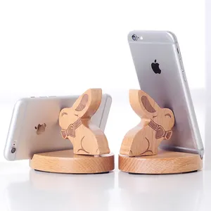 निर्माता कस्टम मोबाइल फोन ब्रैकेट के लिए प्यारा सा खरगोश मोबाइल फोन ब्रैकेट डेस्कटॉप सजावट