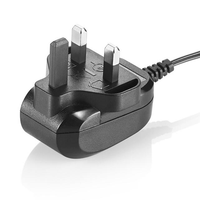 Adaptor Daya CE FCC Rohs AC 100-240V ke DC 12V 1A 2A dengan Colokan UK/UA/EU/AU untuk Lampu LED Adaptor Dinding dengan 5.5*2.5mm