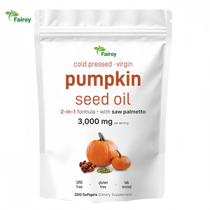 Cápsulas de Aceite de Semilla de Calabaza OEM con Saw Palmetto 3000 mg por Porción, Suplemento Dietético Sin Gluten para Hombres - Product Image 2