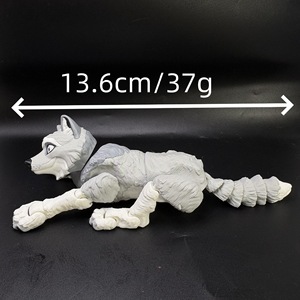 Vashine 3D stampato PLA colorato personalizzato PLA Action Figure <span class=keywords><strong>lupo</strong></span> giocattoli in movimento per bambini giocattolo colorato cristallo flessibile Zoo Toi - Product Image 5