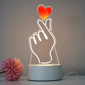 Creative Atmosphere Lamp Dreamy Glow Cartoon LED Acrylic Night Light <strong>Childrens</strong> Gift 3D Desk &amp; Bedside Lamp Customizable Logo - Product Image 4