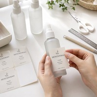 Etiquetas Adhesivas Personalizadas con Logotipo, Etiquetas Adhesivas Privadas de Lujo para Cosméticos y Cuidado de la Piel, Etiquetas para Botellas