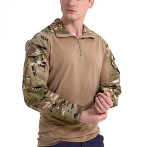 Tenue Tactique Homme : Chemise Ajustée Manches Longues Camouflage, T-shirt de Travail, Combinaison Frog - Product Image 2