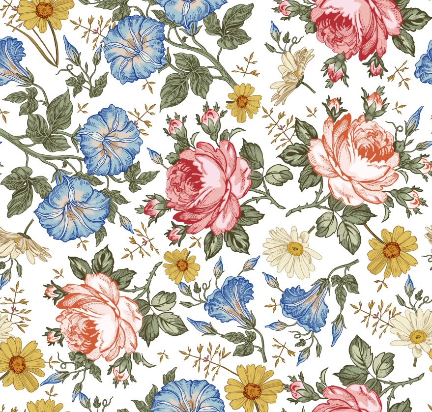 Одежда Yiwu Yiyuan, настраиваемая ткань с цветочным рисунком для платьев, Мягкая матовая ткань из молочного шелка, полиэстера, спандекса, оптовая продажа