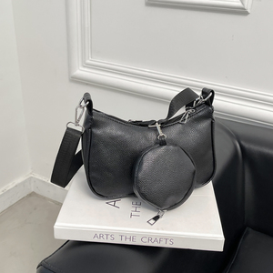 <span class=keywords><strong>Sac</strong></span> <span class=keywords><strong>bandoulière</strong></span> en <span class=keywords><strong>cuir</strong></span> lychee <span class=keywords><strong>noir</strong></span> 2026 pour femme avec mini pochette, <span class=keywords><strong>sac</strong></span> messager polyvalent, vente en gros - Product Image 2