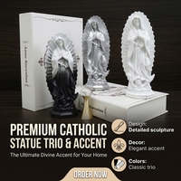 Statue religieuse mexicaine en résine, Vierge Marie, modèle peint à la main, écologique, décoration de Noël pour la maison