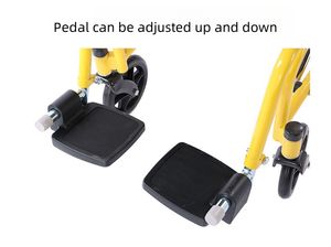 Leggero manuale pediatrico sedia a rotelle pieghevole per la riabilitazione domestica attrezzature per la terapia fisica dei bambini - Product Image 5