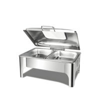 Vente en gros d'ensemble de restauration électrique de luxe Fournitures pour hôtels Plats de chauffe-plats à induction hydraulique Buffet Restaurant Services hôteliers