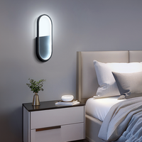 Applique murale LED directe usine, 6000K Blanc Froid, 18W, moderne et décorative, à économie d'énergie pour chambre, salle de bain, couloir, éclairage intérieur