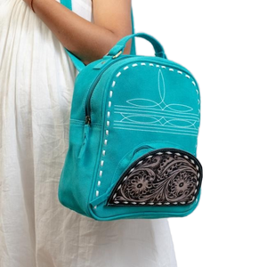 Sac à dos grande capacité 56L en cuir véritable tressé, doublure polyester, pour femme, décontracté, mode étudiante, antivol, style hip-hop - Product Image 1