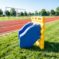 Mur de rebond de football en PE robuste pour l'entraînement aux passes et aux exercices de jeu au sol, portable et durable, vente en gros directe usine